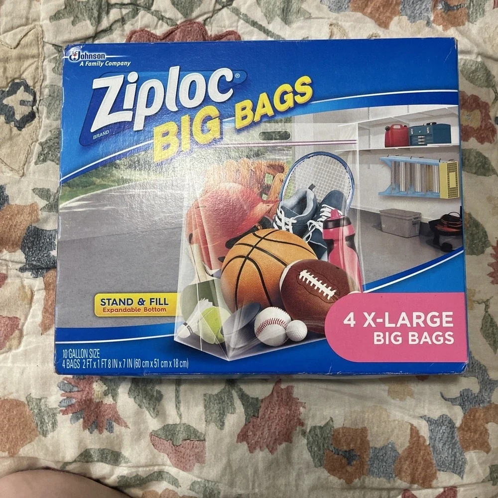 Ziploc Big Bag 4 Count XL 10 Gallon 2'x20